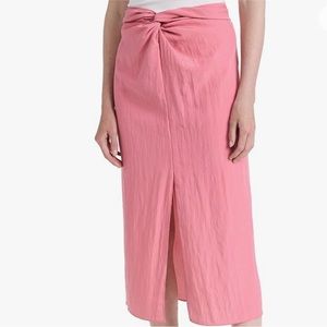 New Pink Vince Skirt with Knot Detail